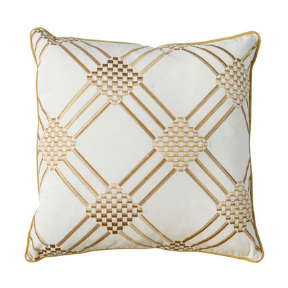 Furniture of America - Pam 20" X 20" Pillow Set of 2 in Ivory/Yellow - PL8039-2PK View 1