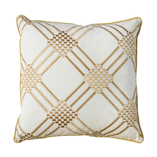 Furniture of America - Pam 20" X 20" Pillow Set of 2 in Ivory/Yellow - PL8039-2PK View 1