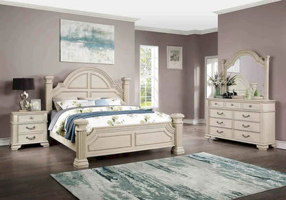 Furniture of America - Pamphilos - 3 Pc. Queen Bedroom Set - Antique White - FOA7144WH-Q-4PC view 1