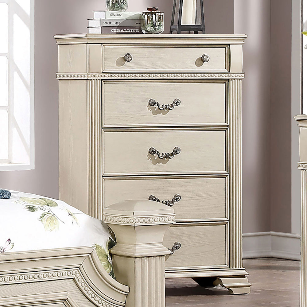 Furniture of America - Pamphilos Chest in Antique White - FOA7144WH-C View 1