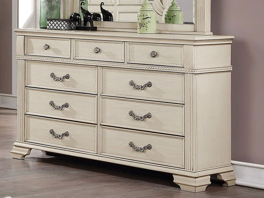 Furniture of America - Pamphilos Dresser in Antique White - FOA7144WH-D View 1