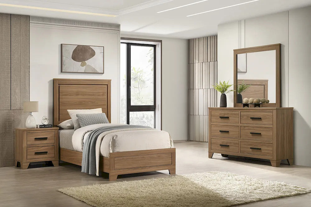 Furniture of America - Panelli - 3 Pc. Twin Bedroom Set - FM72017BR-T-4PC view 1