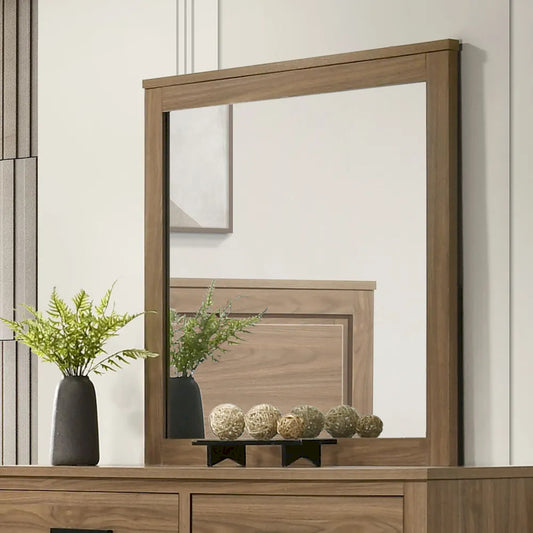 Furniture of America - Panelli - Mirror, Chestnut Brown - FM72017BR-M view 1