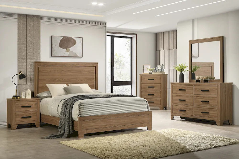 Furniture of America - Panelli - Mirror, Chestnut Brown - FM72017BR-M view 2
