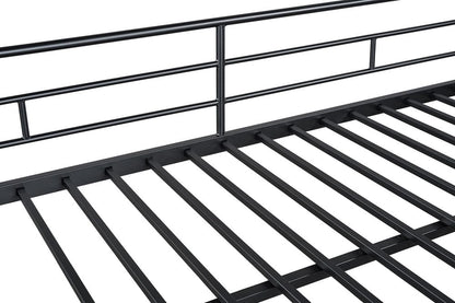 Furniture of America - Panos Twin/Full Metal Bunk Bed (K/D) in Black - FM-BK901BK-TF View 2