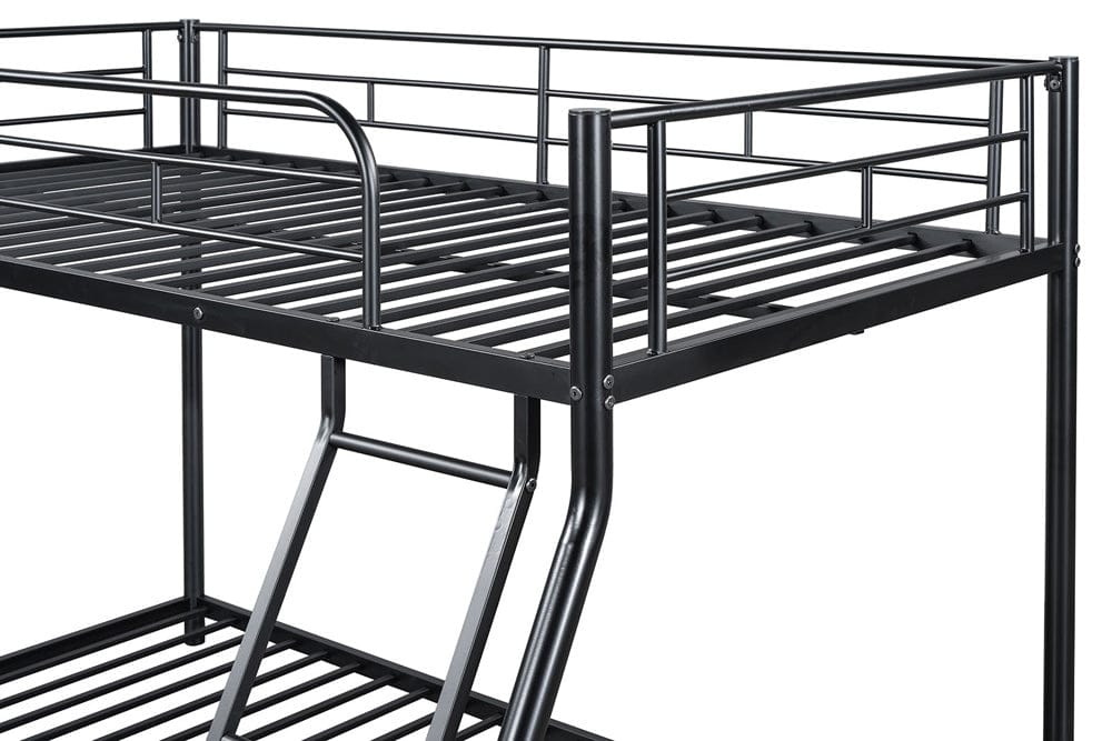Furniture of America - Panos Twin/Full Metal Bunk Bed (K/D) in Black - FM-BK901BK-TF View 3