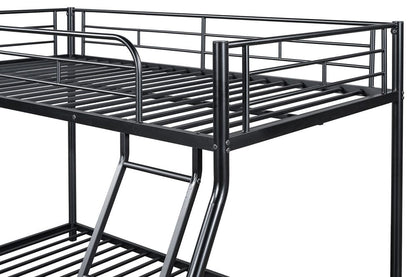 Furniture of America - Panos Twin/Full Metal Bunk Bed (K/D) in Black - FM-BK901BK-TF View 3