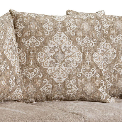 Furniture of America - Panozzo Sofa + Loveseat in Beige/Walnut - SM7308-2PC View 2