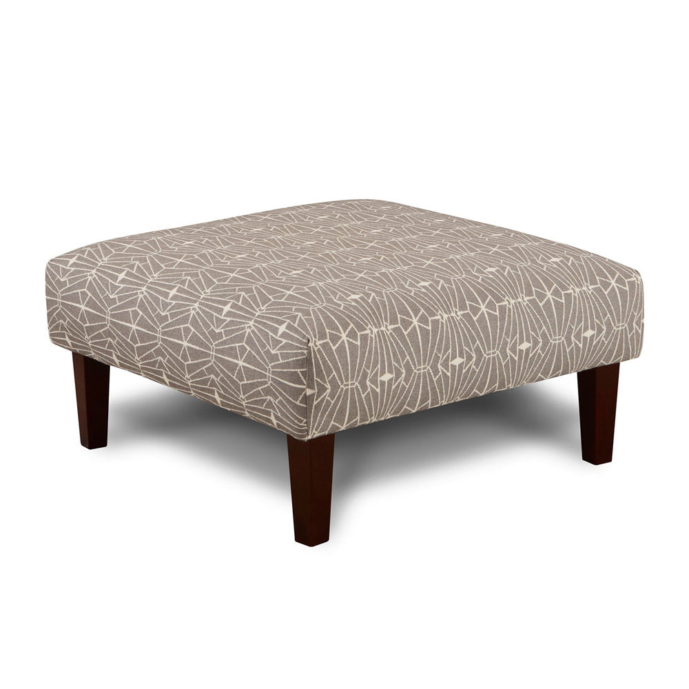 Furniture of America - Parker Ottoman in Gray/Pattern - SM8563-OT-EC View 1