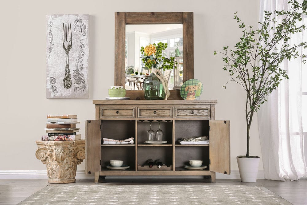 Furniture of America - Patience Server in Rustic Natural Tone - CM3577SV View 2