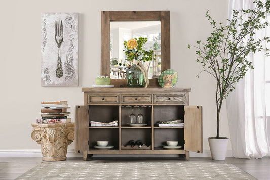 Furniture of America - Patience Server in Rustic Natural Tone - CM3577SV View 2