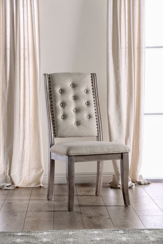 Furniture of America - Patience Side Chair in Rustic Natural Tone/Beige - CM3577SC-2PK View 1