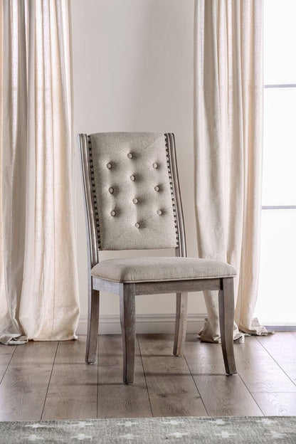 Furniture of America - Patience Side Chair in Rustic Natural Tone/Beige - CM3577SC-2PK View 1