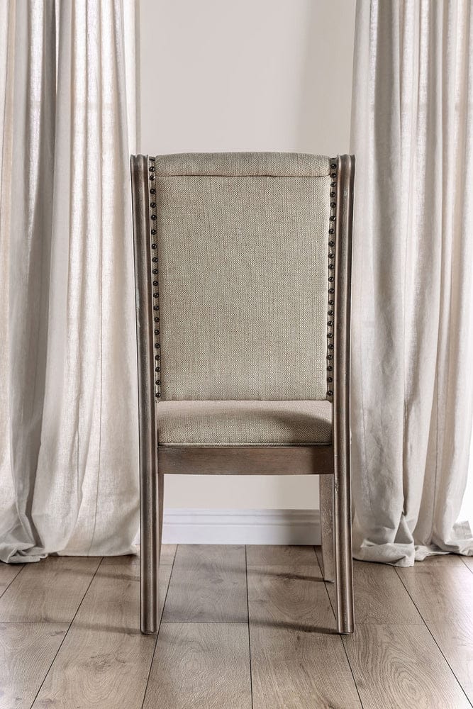 Furniture of America - Patience Side Chair in Rustic Natural Tone/Beige - CM3577SC-2PK View 2