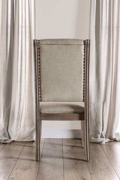 Furniture of America - Patience Side Chair in Rustic Natural Tone/Beige - CM3577SC-2PK View 2