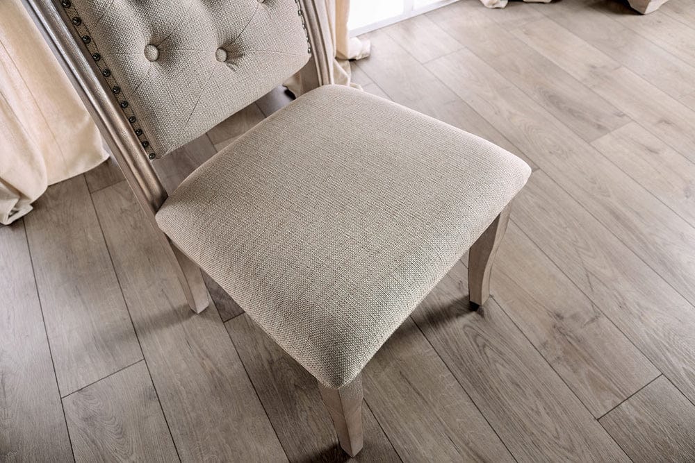 Furniture of America - Patience Side Chair in Rustic Natural Tone/Beige - CM3577SC-2PK View 5