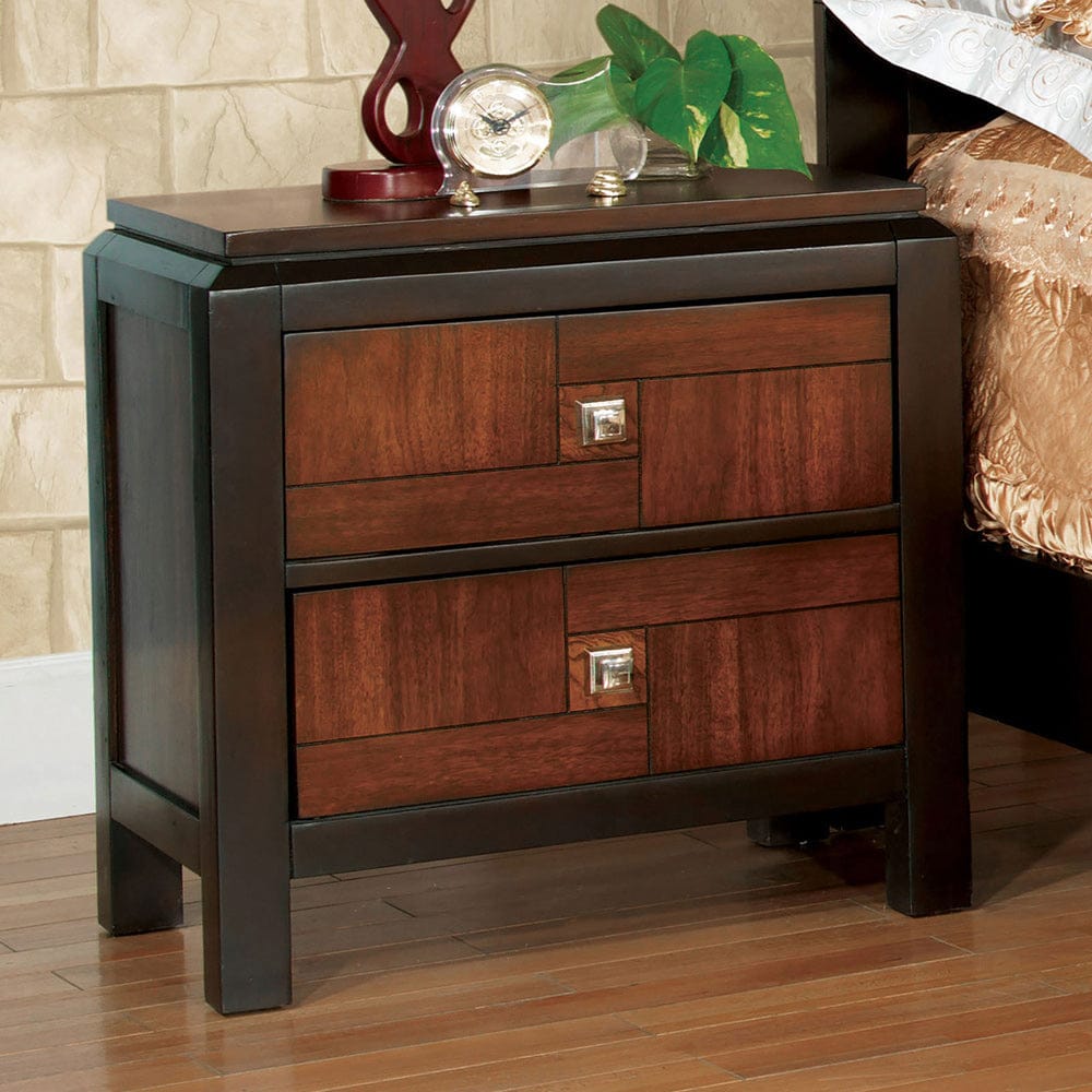 Furniture of America - Patra Nightstand in Acacia/Walnut - CM7152N View 1