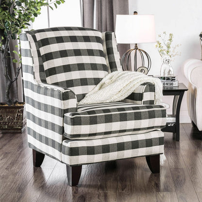 Furniture of America - Patricia Chair in Striped - SM8171-CH-ST View 1