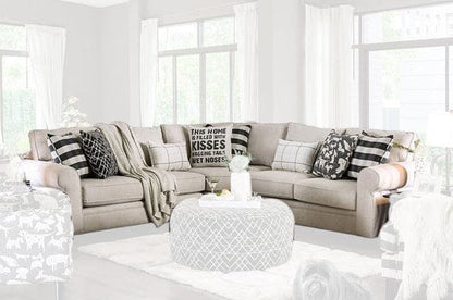 Furniture of America - Patricia Sectional in Ivory - SM8171-SECT View 1