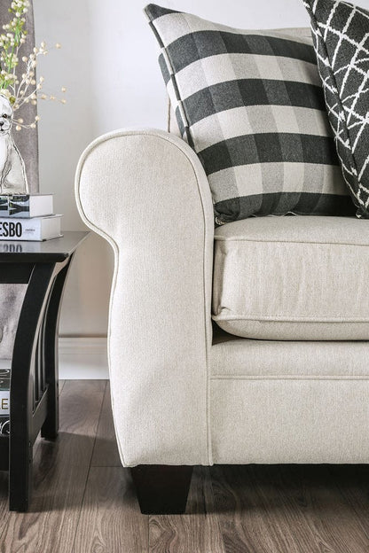 Furniture of America - Patricia Sectional in Ivory - SM8171-SECT View 3