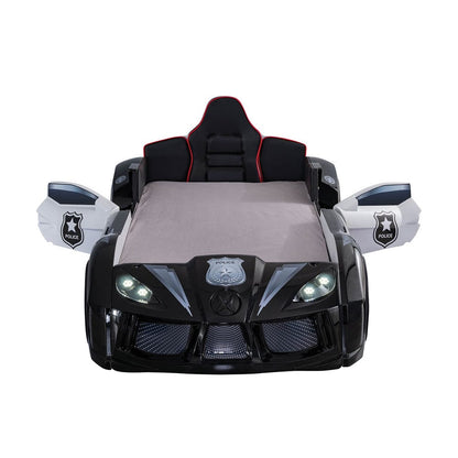 Furniture of America - Patrolene Twin Police Car Bed in Black/White - FOA7723PL-BED View 5