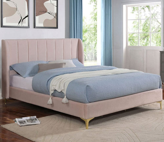Furniture of America - Pearl Full Bed in Light Pink - CM7459PK-F-BED View 1