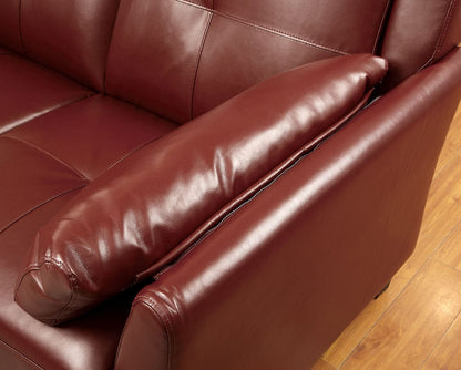Furniture of America - Peever Sectional in Mahogany Red - CM6268RD-SET View 2