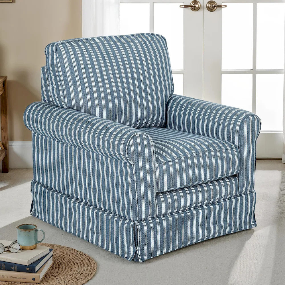 Furniture of America - Peggy - Accent Chair - Blue - FM-AC6011BL view 2