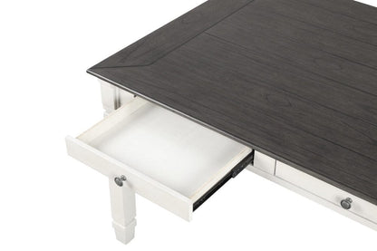Furniture of America - Pendola Dining Table in Rustic White - FM3427WH-T View 5