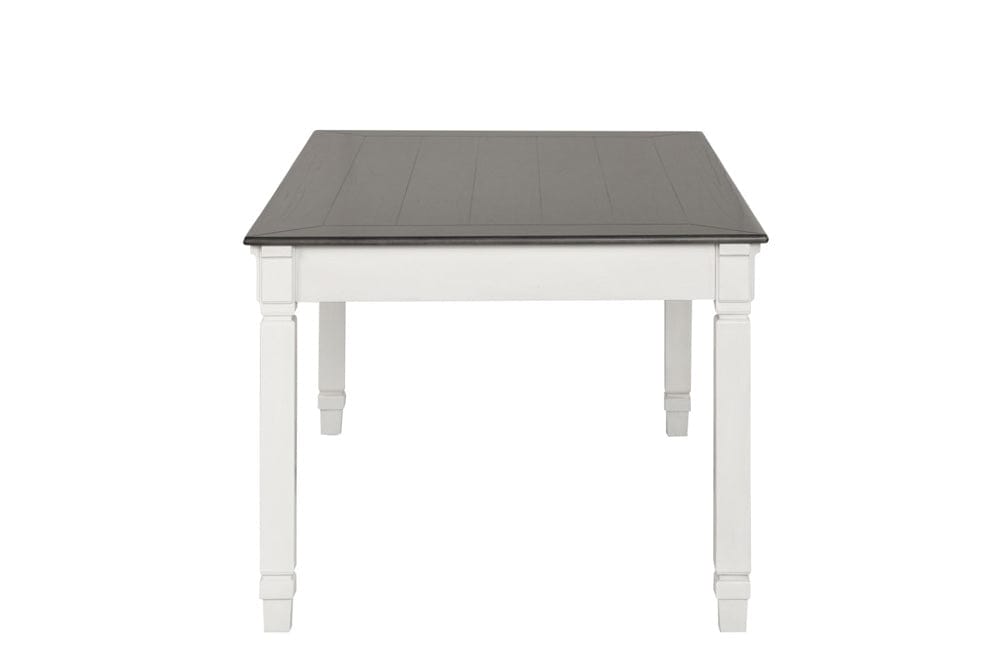 Furniture of America - Pendola Dining Table in Rustic White - FM3427WH-T View 7
