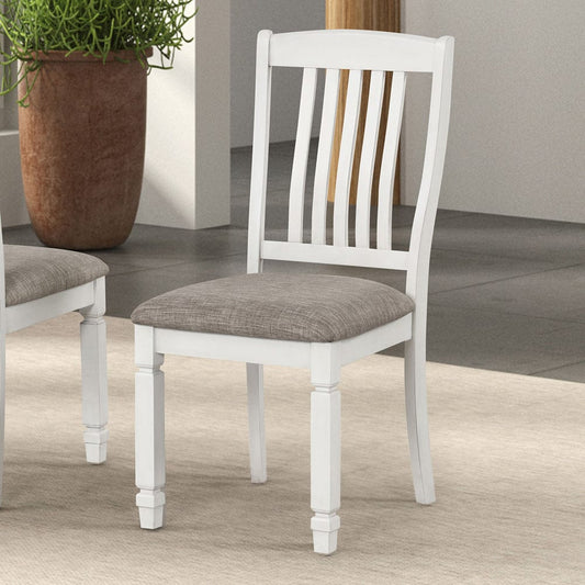 Furniture of America - Pendola Side Chair Set of 2 in Rustic White - FM3427WH-SC-2PK View 1