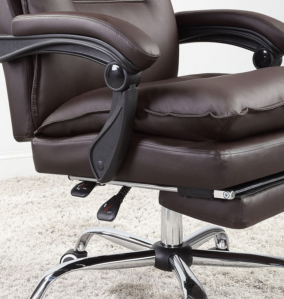 Furniture of America - Perce Office Chair in Brown - CM-FC668BR View 3