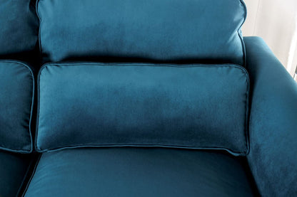 Furniture of America - Peregrine Sectional in Teal - SM5415-SECT View 5