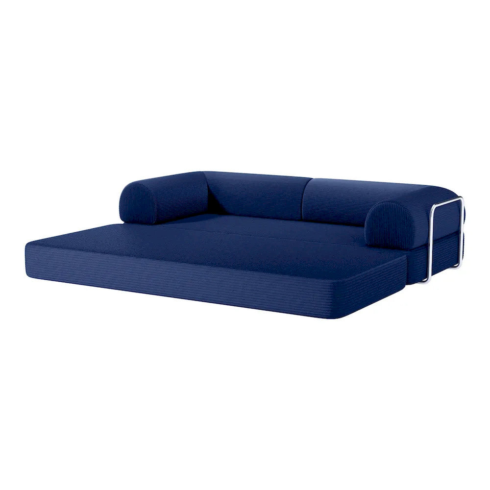 Furniture of America - Perri - 79" Compressed Sofa, Blue - SL6907BL view 4