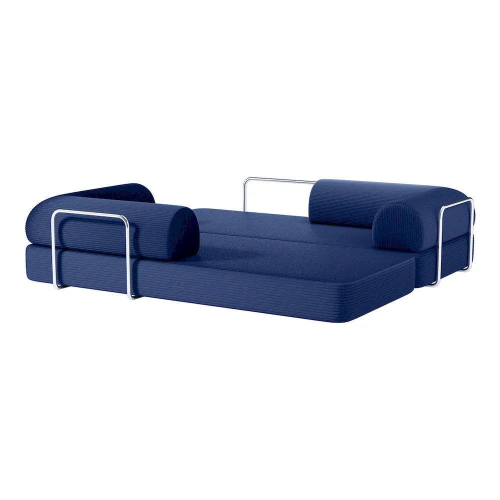Furniture of America - Perri - 79" Compressed Sofa, Blue - SL6907BL view 5