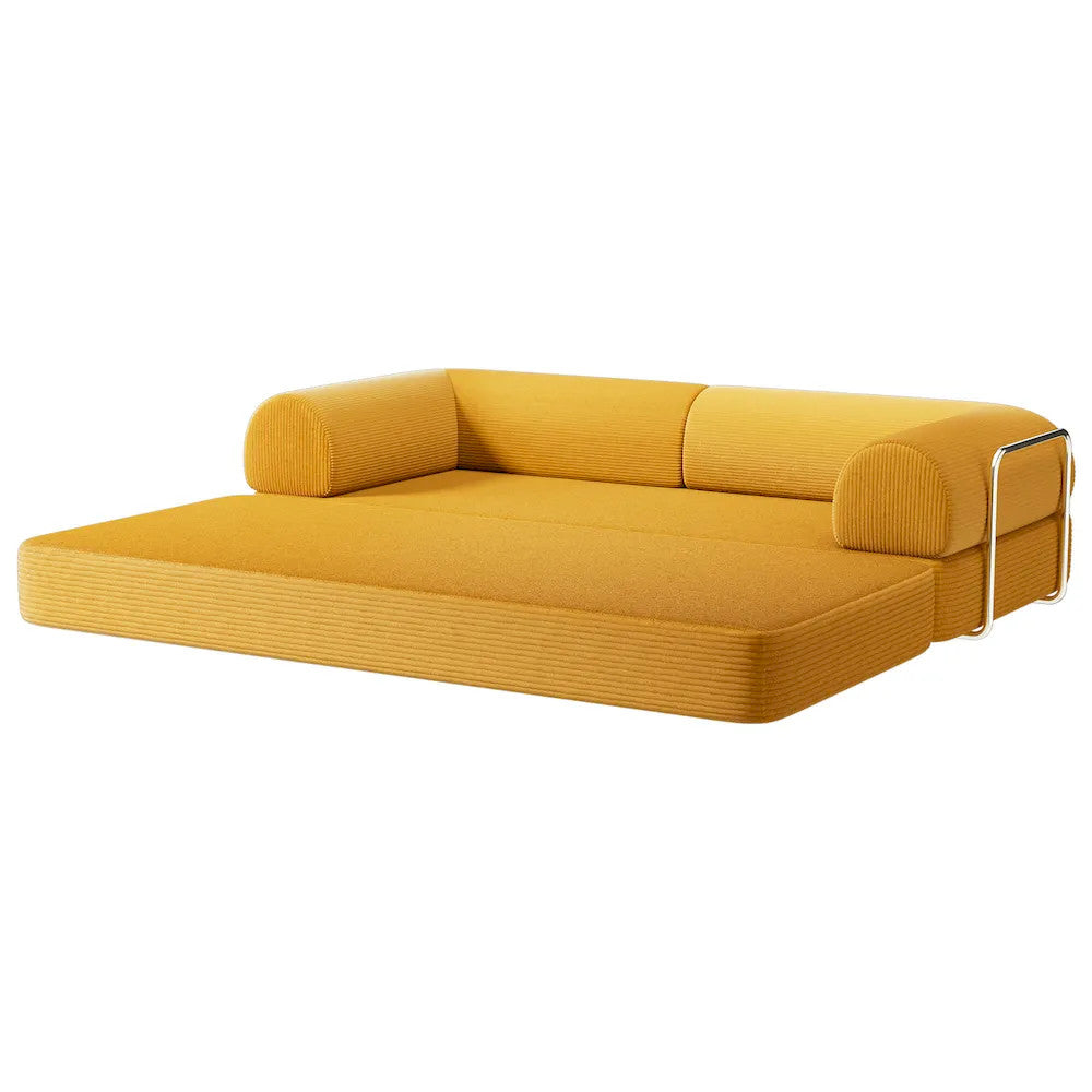 Furniture of America - Perri - 79" Compressed Sofa, Ginger - SL6907YL view 5