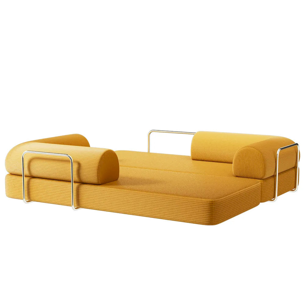Furniture of America - Perri - 79" Compressed Sofa, Ginger - SL6907YL view 6