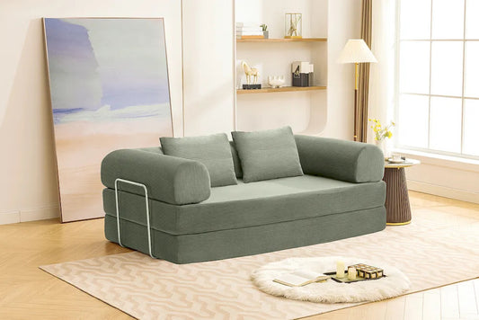 Furniture of America - Perri - 79" Compressed Sofa, Olive green - SL6907GR view 1