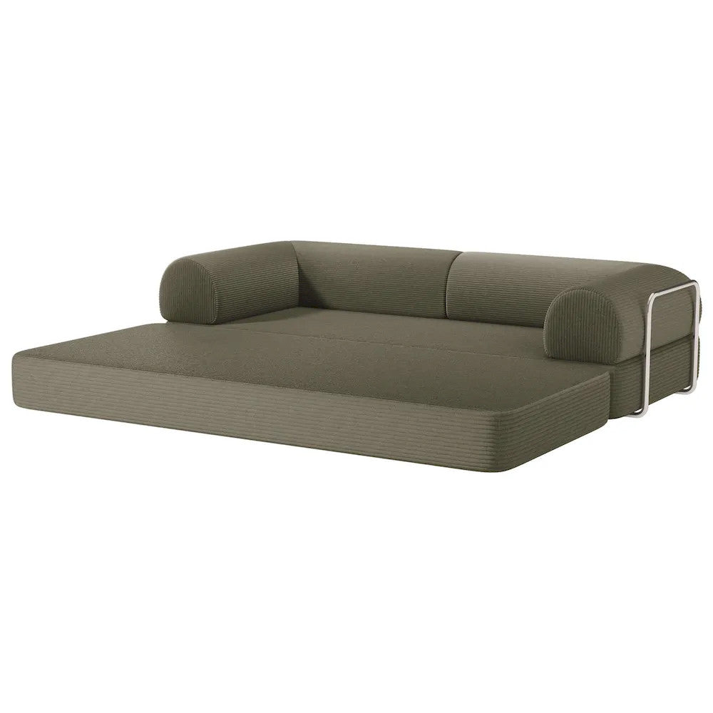 Furniture of America - Perri - 79" Compressed Sofa, Olive green - SL6907GR view 2