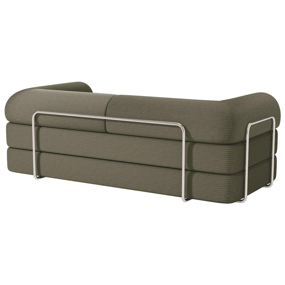 Furniture of America - Perri - 79" Compressed Sofa, Olive green - SL6907GR view 5