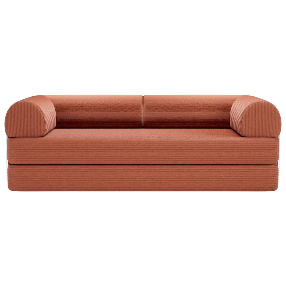 Furniture of America - Perri - 79" Compressed Sofa, Rustic brown - SL6907BR view 3