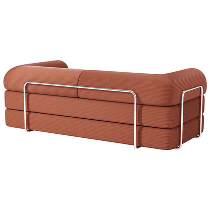 Furniture of America - Perri - 79" Compressed Sofa, Rustic brown - SL6907BR view 4