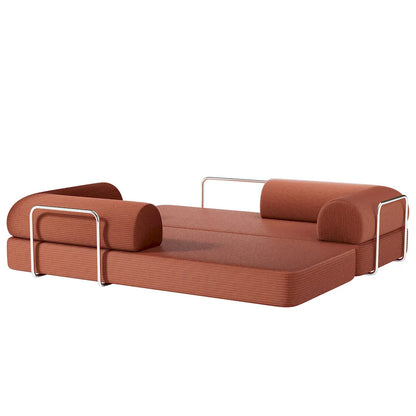 Furniture of America - Perri - 79" Compressed Sofa, Rustic brown - SL6907BR view 6