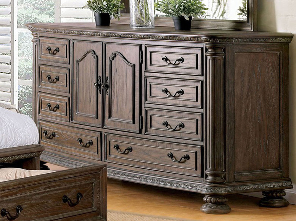 Furniture of America - Persephone Dresser in Rustic Natural - CM7661D View 1