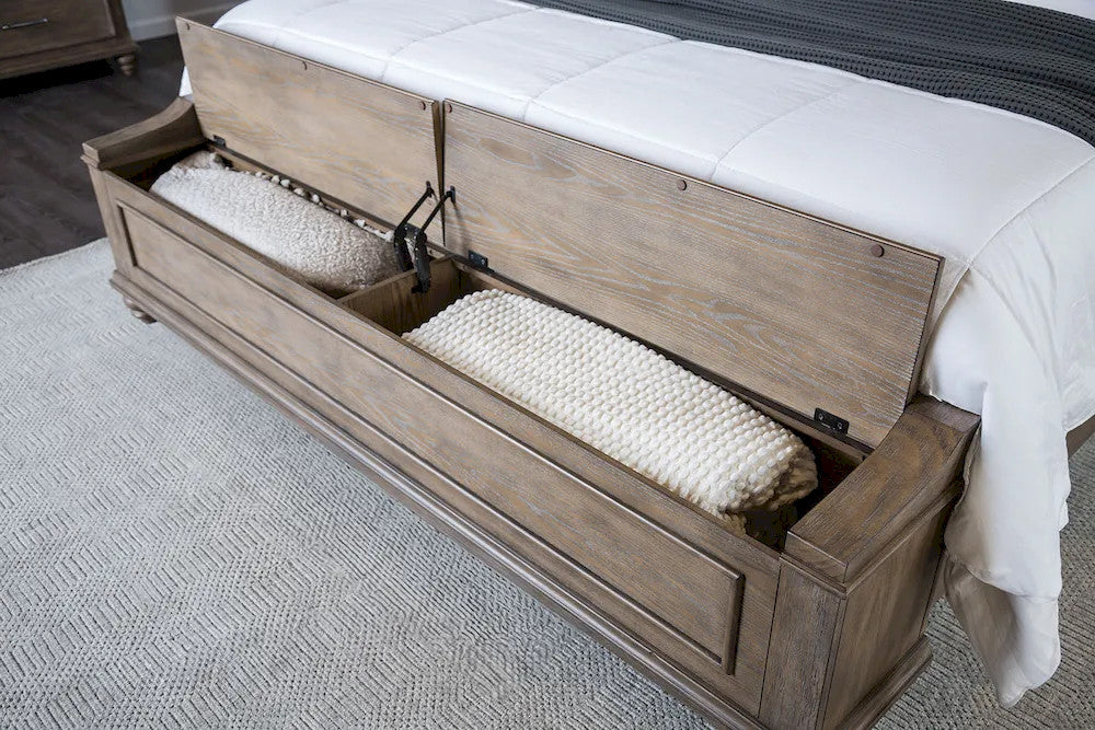 Furniture of America - Philomath - 4 Pc. Queen Bedroom Set w/ 2NS - FM7430BR-Q-5PC-2NS view 4