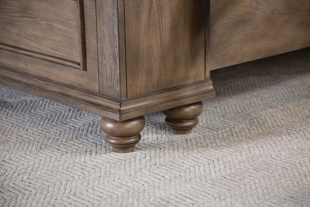 Furniture of America - Philomath E.King Bed in Aged Oak - FM7430BR-EK-BED View 3