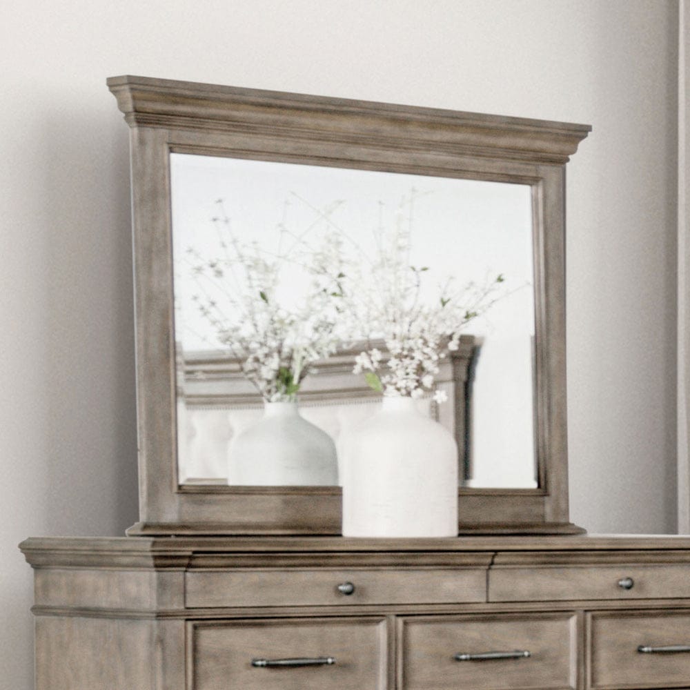 Furniture of America - Philomath Mirror in Aged Oak - FM7430BR-M View 1