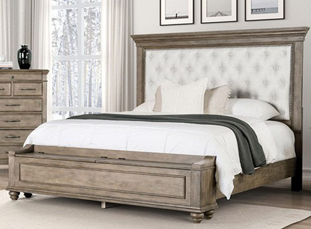 Furniture of America - Philomath Queen Bed in Aged Oak - FM7430BR-Q-BED View 1