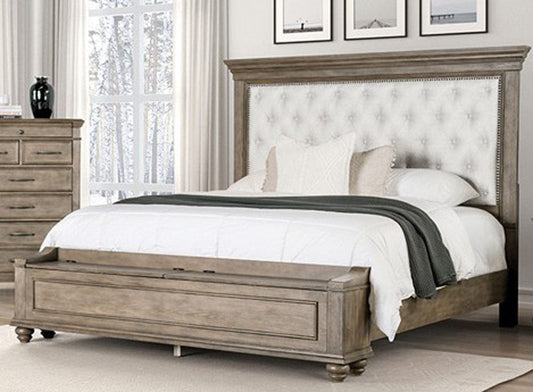 Furniture of America - Philomath Queen Bed in Aged Oak - FM7430BR-Q-BED View 1