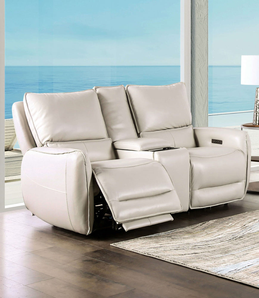 Furniture of America - Phineas Power Loveseat in Beige - CM9921ST-LV-PM View 1
